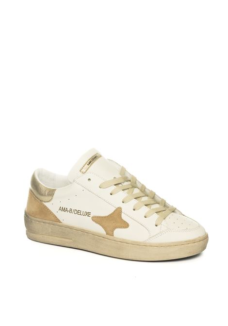 White/gold slam 4046 sneaker AMA BRAND DELUXE | 4046SLAM-BIA/ORO